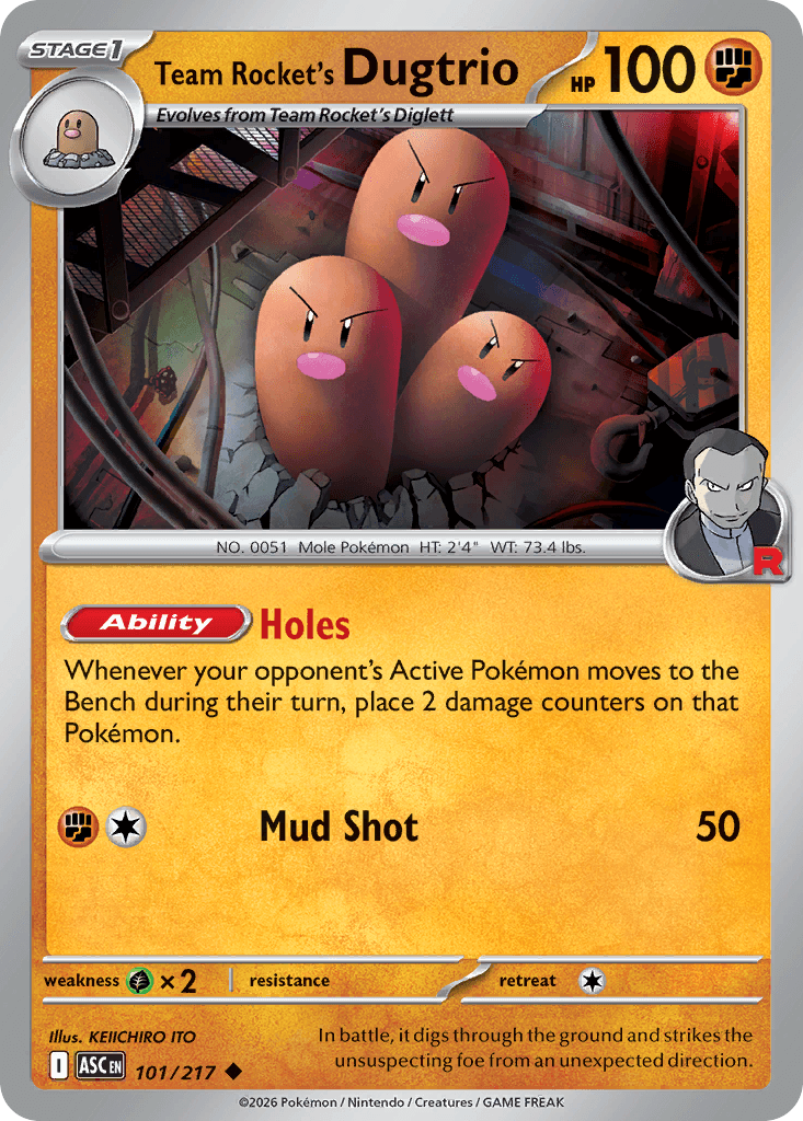 Team Rocket's Dugtrio